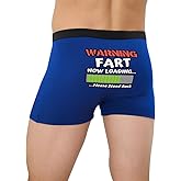 Sexy Code 1701 Novelty Boxer Briefs For Men Funny Pattern Behind the Underwear Buttocks Comfortable & Soft Underwear