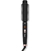 Farery 1.5 Inch Thermal Brush, Curling Iron for Smooth Bouncy Curls – Anti-Scald Hard Bristles, Lightweight, One-Button Start, Dual Voltage Travel Hair Tool with 360° Swivel Cord, 410°F Fast Heat