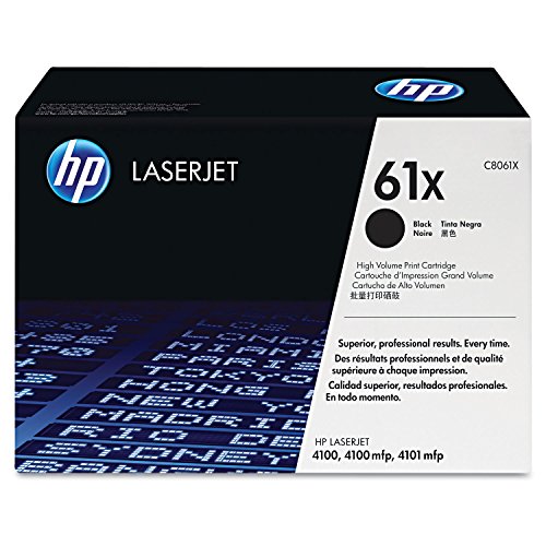 HP C8061X 61X LaserJet Tonerkartusche schwarz hohe Kapazität 10.000 Seiten 1er-Pack