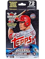 2018 Topps Series 1 ML Baseball EXCLUSIVE HUGE Factory Sealed 72 Card Hanger Box with 1983 Topps Baseball, Topps Salute & 2 Legends in the Making Insert Cards! Look for Autographs & Relics!&nbsp; Loaded!