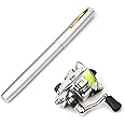 Lixada Fishing Rod Reel Combo Mini Pen Fishing Pole Kit Telescopic Fishing Rod Spinning Reel Combo Kit