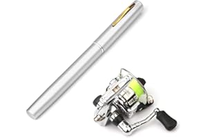 Lixada Fishing Rod Reel Combo Mini Pen Fishing Pole Kit Telescopic Fishing Rod Spinning Reel Combo Kit