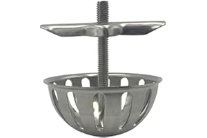 Leaky Spud Top Filter Funnel for Commercial Washout – Chrome-Finished Urinal Strainer, 7 x 6 cm, Debris-Catching, No-Install 