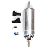 E2000 Externally Mounted Inline Fuel Pump, High Pressure 12V Electric Fuel Pump, FIT Ford Bronco 1985-1991, F-150 F-250 F-350, Econoline E-150 E-250, Replaces E2000 P74028