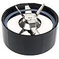 Replacement SS cross Blades Compatible with Magic Bullet Blender Juicer Mixer Food Processor Model MB 1001 /MB 1001B/MBR-1701 /MBR-1702 /MBR-1101 /MB-BX1770-02/MBR-0301 (1, SS Cross blade)
