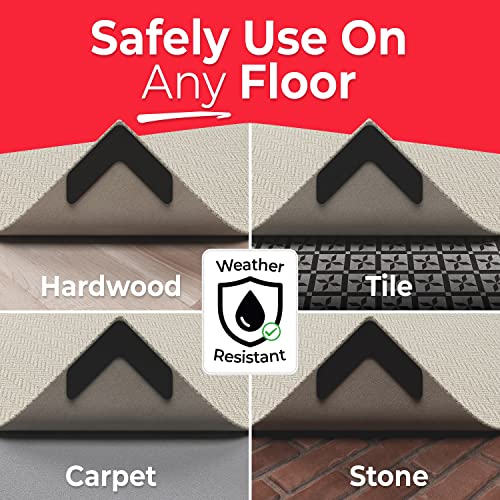 NeverCurl V Shape Rug Corner Gripper Stops Rug Corner Curling Rug