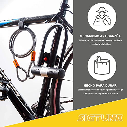 SIGTUNA Bicycle lock, with holder for road bikes, electric bikes, mountain bikes