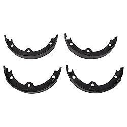 TRQ Rear Parking Brake Shoe Set Compatible with