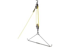 Allen Company Heavy Duty Folding Version Gambrel and Hoist Kit, 440# Load