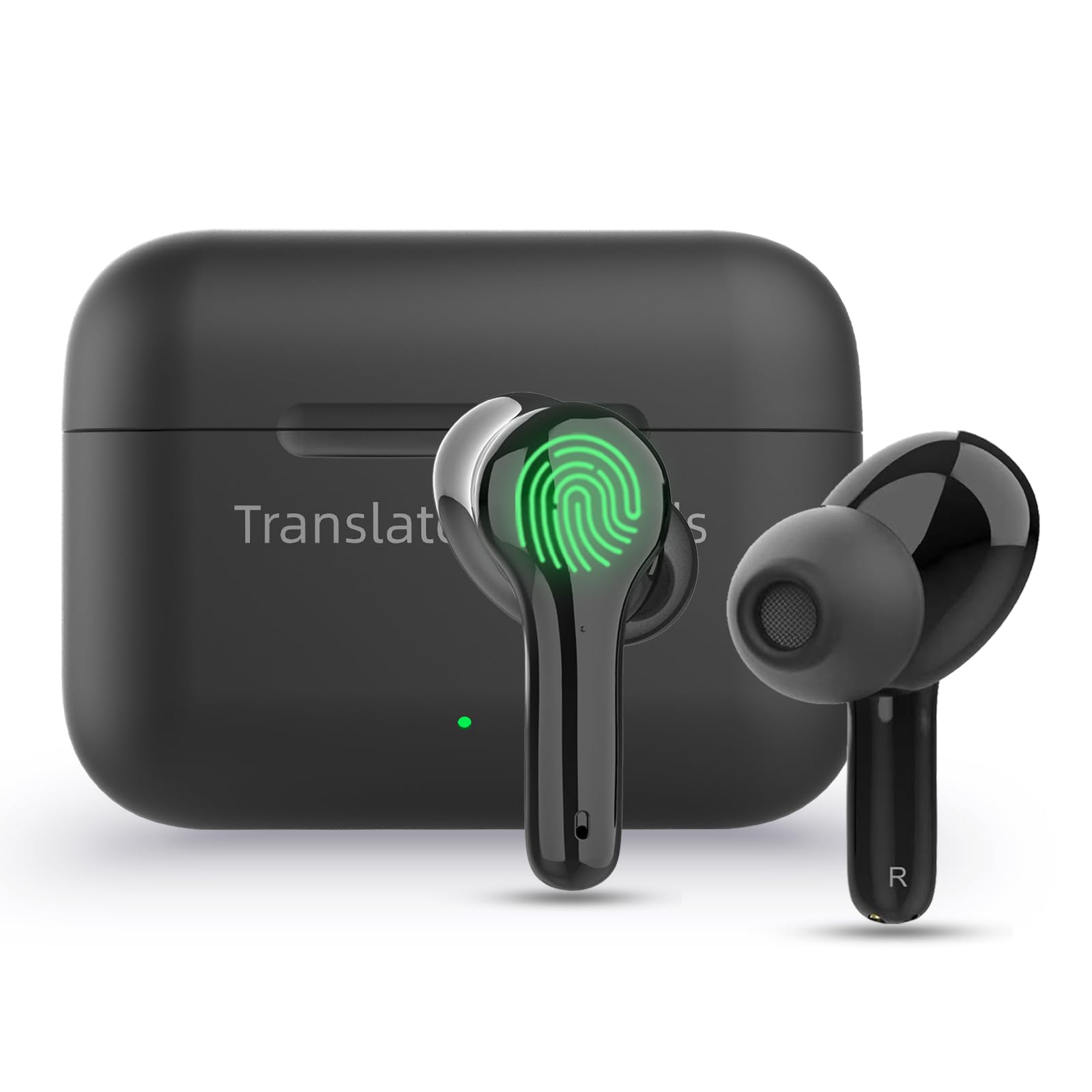 Photo 1 of Anfier Translation Earbuds Real Time Black M6 Language Translation Translator EarbudsHigh Accuracy Fast Response (Without Offline Package)