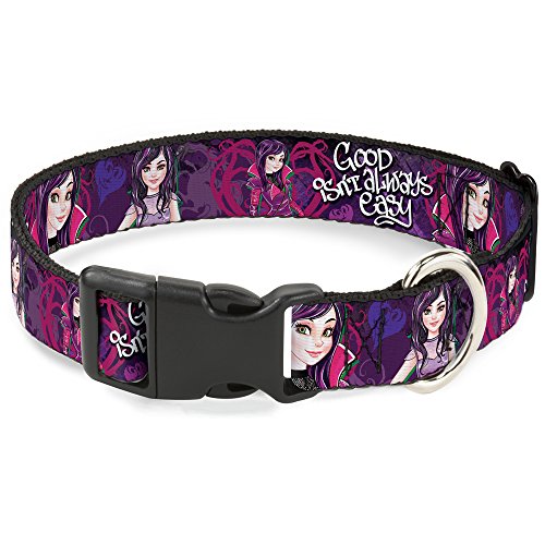 Buckle-Down Breakaway Cat Collar - Descendants Mal 3-Poses GOOD ISN'T ALWAYS/He…
