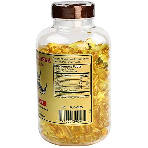 Omega 3 Alaska Deep Sea Fish Oil 1000mg 200 Softgels Pricepulse
