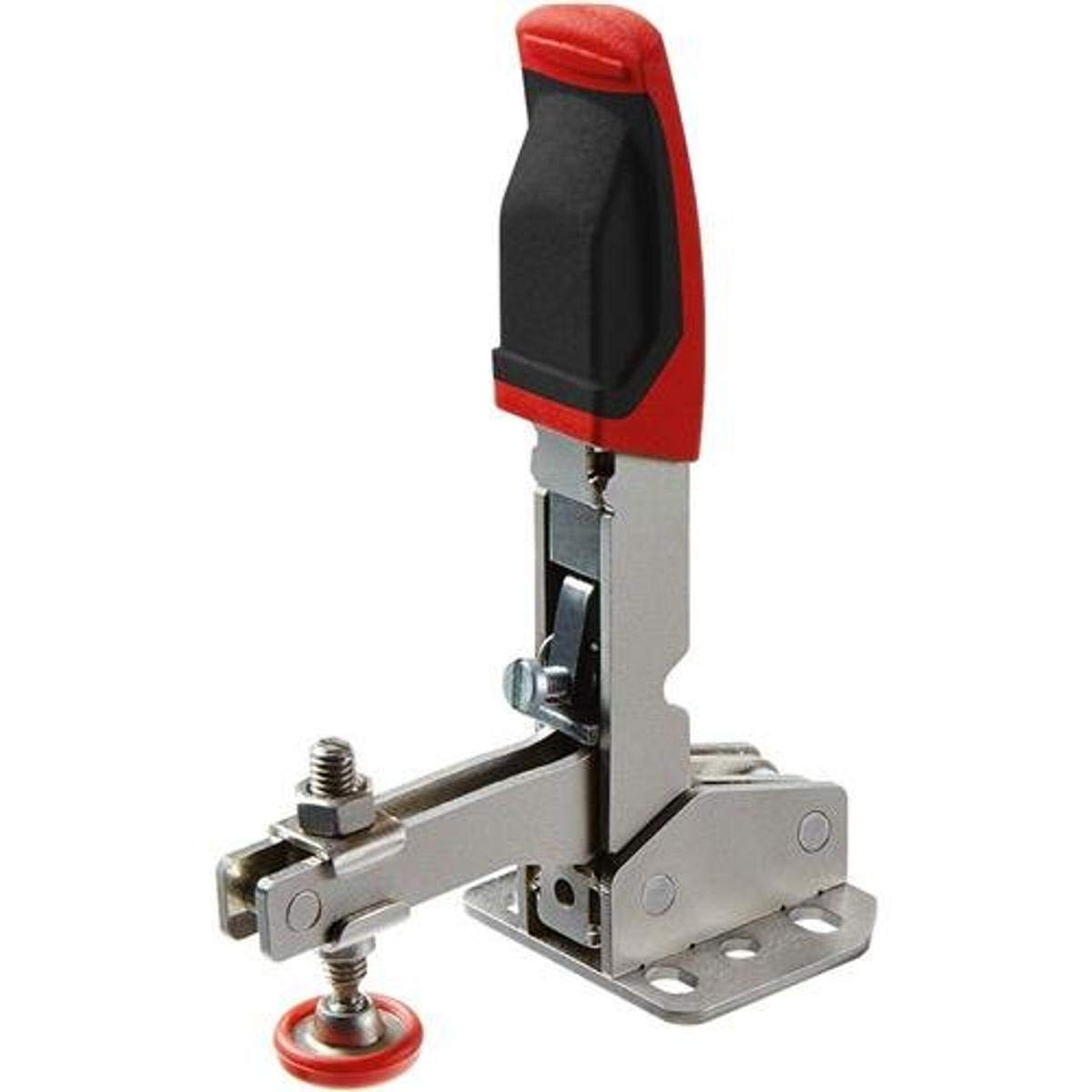 Bessey STC-VH20 Vertical Auto-Adjust Toggle Face Mount Nickel Plated Clamp Vertical Flange, Silver