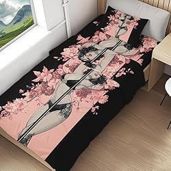 Sexy Girl Duvet Cover Floral Bedding Twin XL 3