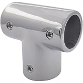 RANYUSS Marine Grade Stainless Steel 316 Polished Boat Yacht Deck Hand Tee/Tee Hinge for 1 inch Pipe or Tube