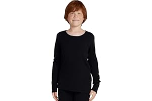 LAPASA Kids 100% Merino Wool Base Layer Top Bottom Long Shirt Johns Thermal Underwear Girls Boys Unisex 200g K13/K14