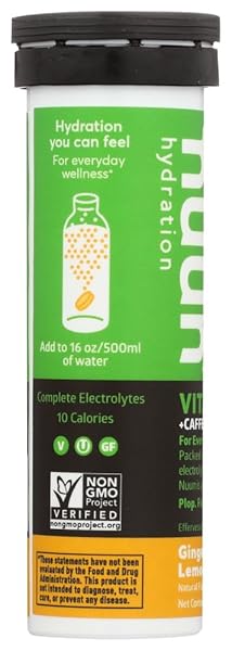 NUUN, DRINK TAB GINGER LEMONADE, 12 COUNT