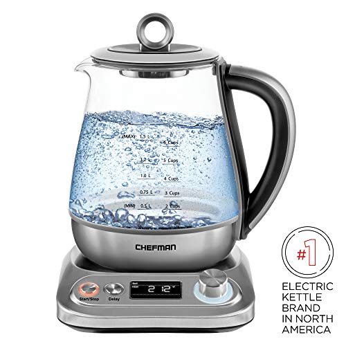 Chefman Digital Electric Glass Kettle, No.1 Kettle Manufacturer