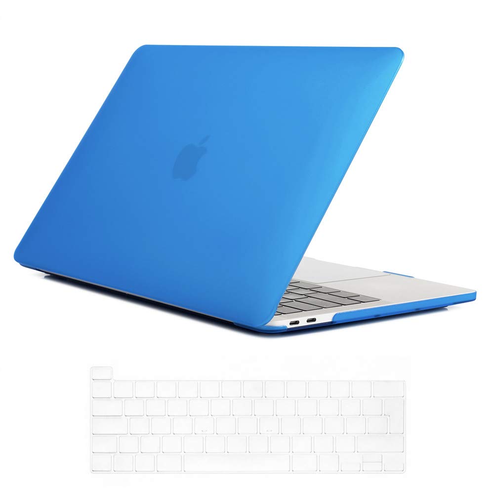 Se7enline compatible with 2023 2022 2021 2020 MacBook Pro Case 13 inch Frosted Hard Shell Cover for MacBook Pro 13-inch M1/M2 A2338/A2251/A2289 with Touch Bar Touch ID with Keyboard Skin, Deep Blue — image 1