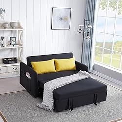 ERYE 3 in 1 Upholstered Sofa Loveseat Convertible