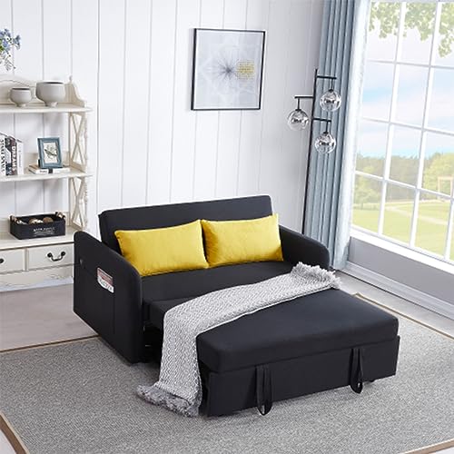 ERYE 3 in 1 Upholstered Sofa Loveseat Convertible