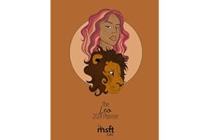 Practical Leo 2024 Calendar & Planner - Zodiac Astrology Weekly & Monthly Minimalist Agenda with Hand Drawn Cover and Zodiac 
