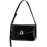 Black Leather Shoulder Purse For Women: Crossbody Bags Small Handbags - Elegant Comfortable for Daughters and Young Girls