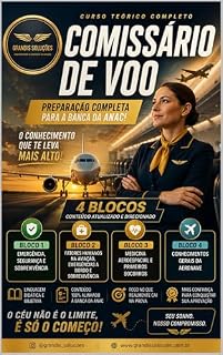 Livro Céu Aberto - Curso completo Teórico de Comissária de Voo : O Comissário de Voo