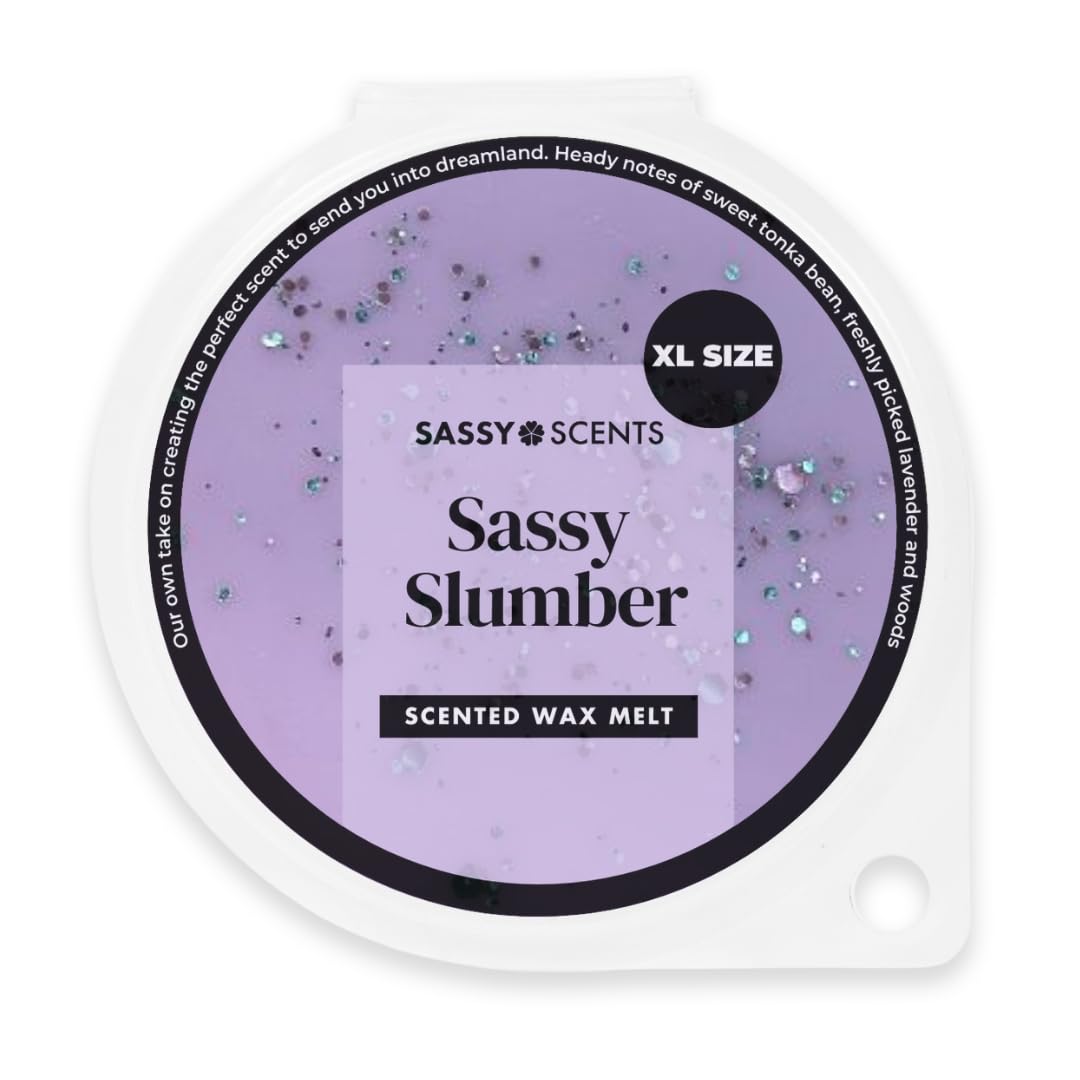 Sassy Scents Sassy Slumber Wax Melts | Up to 108 Hours Burn Time | Made in the UK | 70g XL