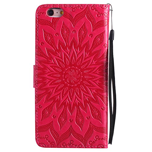 iPhone 6S Wallet Case [NOT fit iphone 6s plus],Sun Pattern