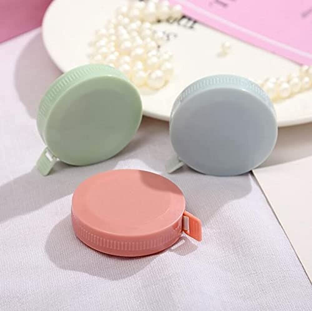 CHSYOO Body Tape Measure, 3 x Retractable Round Tape Measure Set, Double-Sided Flexible Tailor Ruler 60 inches / 1.5M Office Measurement Accessories