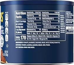 PLANTERS Roasted Unsalted Mixed Nuts, 10.3 oz