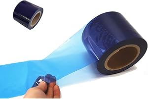 JNK NETWORKS Adhesive Surface Protective Tape - No Residue Removable Film Roll Scratch Protect Cover Smooth Surface Covering Shield for Glass Metal Plastic Blue 3.9 Inches x 164 Yards