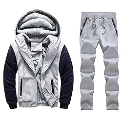 Men's Winter Fleece Tracksuit Lightweight Soft