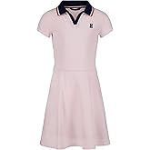Tommy Hilfiger Girls Short Sleeve Knit Polo Dress, Everyday Casual Wear, Soft & Comfortable Fit