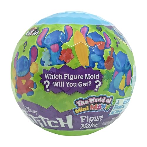Stitch The World of Mini Mania Figure Maker, Make a Mini Stitch Modelite Figure, Collectible Bling Bag Inspired Kids Toys for Ages 3 and Up