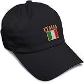 Custom Soft Baseball Hat Embroidered Dad Hat Italia Flag Men & Ladies Baseball Cap Cotton