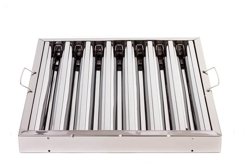 Canopy Grease Baffle Filter Stainless Steel Kitchen Extraction Hood 495x495mm