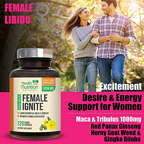 Libido Booster for Women Female Libido Intimacy Vitamins Formula Supports Mood, Energy