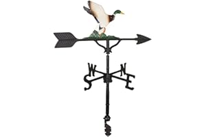 Montague Metal Products 32-Inch Weathervane with Color Duck Ornament