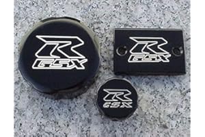 I5MOTORCYCLE BLACK BILLET FLUID CAP SET for Suzuki GSXR 600 750 1000 GSXR600 GSXR750 GSXR1000