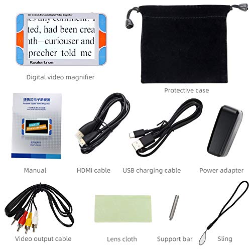 Koolertron 5.0 inch Handheld Portable Video Digital Magnifier Mobile