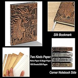 3D Dragon DND Journal Writing Notebook, Fantasy D&D