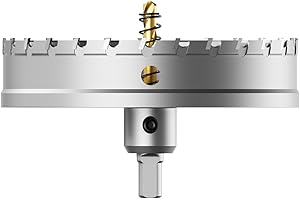 GSTK Upgraded Heavy Duty Carbide Hole Saw 152mm|6",Metal Steel Hole Saw Drill Bit,TCT Hole Cutter-Alloy Hardness Upgraded, Life Upgraded, Ideal for Stainless Steel, mild Steel, Iron, Copper,etc