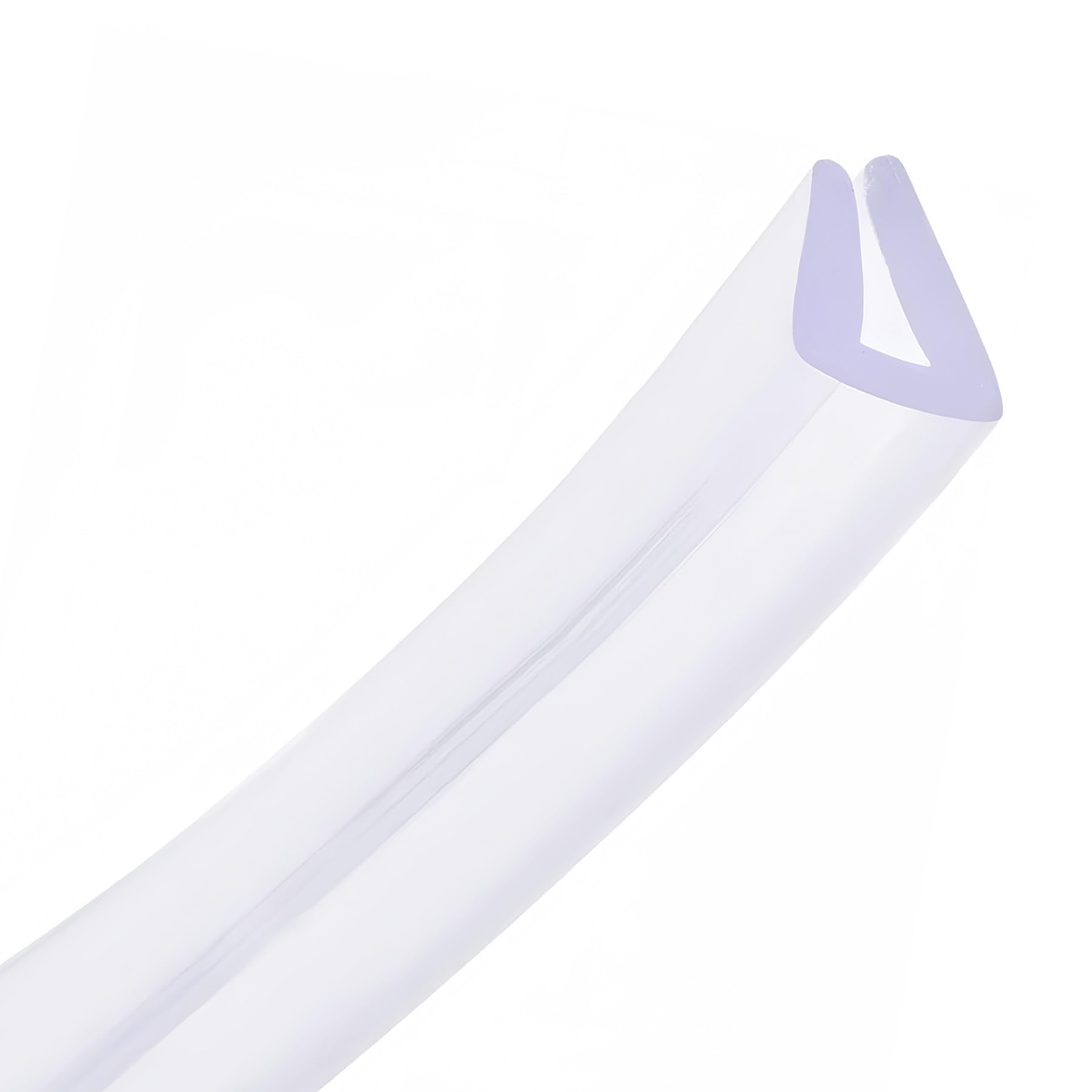 LEPEVNEY Transparent PVC U-Seal Channel Edge Protector Sheet Edging Trim- Trim Seal for 3-5mm Edge - 9.84Ft Length - 0.28" Height