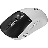 Logitech G PRO X2 SUPERSTRIKE - Ratón inalámbrico para juegos, color negro y blanco | Customizable Rapid Trigger Magnetic Ana