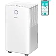 VIVOSUN 10L/D 2,000 Sq. Ft. Dehumidifier, Ultra-Quiet Auto Defrost Dehumidifier Equipped with 2L Water Tank, Smart WiFi App, Color Digital Display, 24-hour Timer for Home, Basement, Bedroom