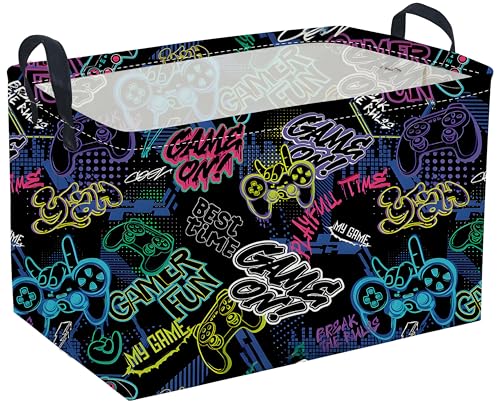 Sanjiaofen Rectangular Kids Storage Basket with Handles