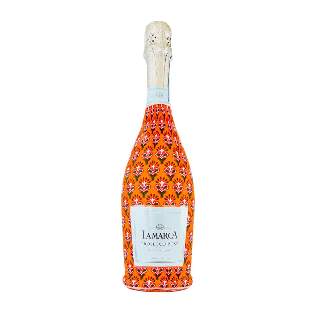 beaubottles Indian Red Leaf Blockprint Custom Wine Label Wrap for La ...