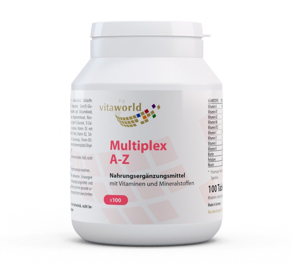 Vita World Multivitamin A-Z 100 Tablets Made in Germany